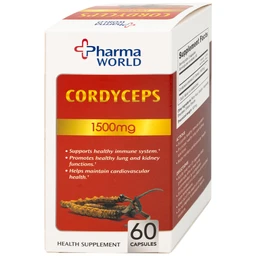 Viên uống Đông Trùng Hạ Thảo giúp tăng cường sức khỏe Cordyceps 1500mg Pharma World (60 viên)