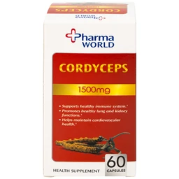Viên uống Đông Trùng Hạ Thảo giúp tăng cường sức khỏe Cordyceps 1500mg Pharma World (60 viên)