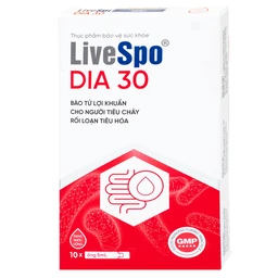 Bào tử lợi khuẩn cho người tiêu chảy cấp tính, rối loạn tiêu hoá Livespo DIA 30 (10 ống x 5ml)