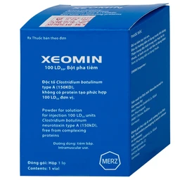 Thuốc Xeomin 100 Units Merz điều trị loạn trương lực cơ cổ, co thắt mi, co cứng sau đột quỵ chi trên