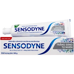 Kem đánh răng Sensodyne Gentle Whitening làm trắng răng tự nhiên, bảo vệ răng ê buốt mỗi ngày (100g)