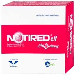 Thuốc Notired Eff Strawberry 456/426mg trị suy nhược chức năng (5 vỉ x 4 viên) 3