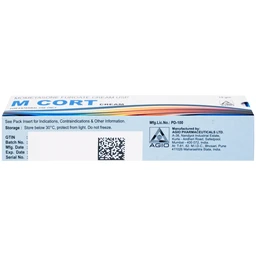Thuốc M CORT cream Agio điều trị các biểu hiện viêm và ngứa của bệnh vẩy nến, viêm da dị ứng (15g)