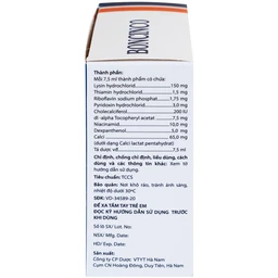 Thuốc Boncinco Hà Nam giúp bổ sung các vitamin và acid amin thiết yếu (20 ống x 7.5ml)