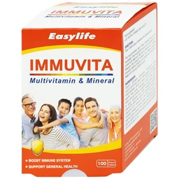 Viên uống bổ sung vitamin và khoáng chất cho cơ thể, tăng sức khỏe Immuvita Easylife (100 viên)