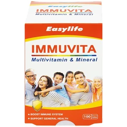Viên uống bổ sung vitamin và khoáng chất cho cơ thể, tăng sức khỏe Immuvita Easylife (100 viên)