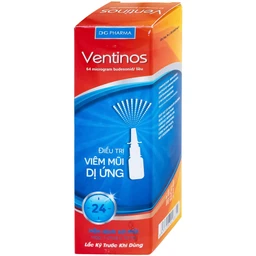 Thuốc Ventinos 64mcg DHG điều trị và phòng ngừa các dấu hiệu và triệu chứng của viêm mũi dị ứng (10ml)