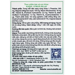 Viên uống hỗ trợ giảm căng thẳng Kudos stress relief (30 viên) 5