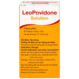 Dung dịch LeoPovidone 10% điều trị các vết thương và ngăn ngừa nhiễm khuẩn (15ml) 