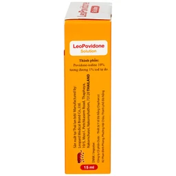 Dung dịch LeoPovidone 10% điều trị các vết thương và ngăn ngừa nhiễm khuẩn (15ml) 