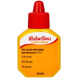 Dung dịch LeoPovidone 10% điều trị các vết thương và ngăn ngừa nhiễm khuẩn (15ml) 