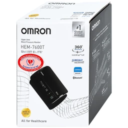 Máy đo huyết áp bắp tay không dây Omron HEM 7600T hỗ trợ đo huyết áp, nhịp tim