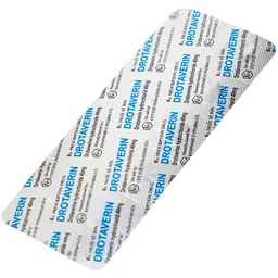 Thuốc Drotaverin 40mg Khapharco điều trị cơn co thắt dạ dày và ruột, hội chứng ruột bị kích thích (10 vỉ x 10 viên)