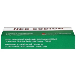 Viên nén Neo-Codion Bouchara điều trị triệu chứng ho khan (2 vỉ x 10 viên)