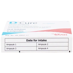 Dung dịch D-Cure 25000IU SMB phòng và điều trị thiếu vitamin D (1 vỉ x 4 ống)