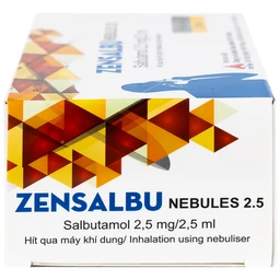 Thuốc Zensalbu 2.5mg CPC1HN kiểm soát co thắt phế quản mạn, điều trị hen nặng cấp tính (2 vỉ x 5 ống)