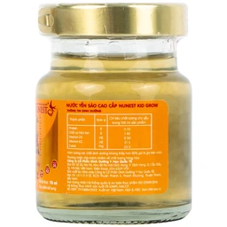 Nước Yến Sào Cao Cấp Cho Trẻ Em Nunest Kid Grow Vị Cam (6 hũ x 70ml)