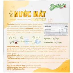 Bột Nước Mát Datino Herbal Drink Powder (10 gói x 8g)