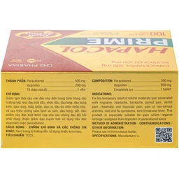 Hapacol Prime Đau Nhức Kháng Viêm Dhg Pharma 10X10