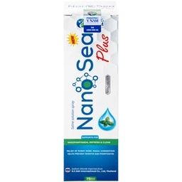 Xịt mũi muối biển Nano Sea Plus người lớn 75ml giúp làm sạch, thông mũi họng