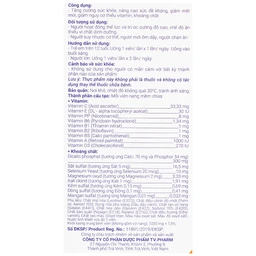 Viên nâng cao sức đề kháng Phariton TVP (12 vỉ x 5 viên)