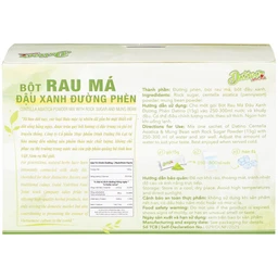 Bột Rau Má Đậu Xanh Đường Phèn Datino (10 gói x 15g)