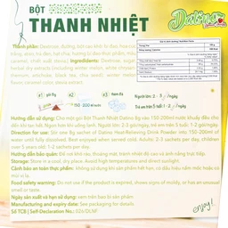 Bột Thanh Nhiệt Datino Heat-Relieving Drink Powder (10 gói x 8g)