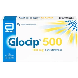 Thuốc Glocip 500 Glomed điều trị nhiễm khuẩn (3 vỉ x 10 viên)