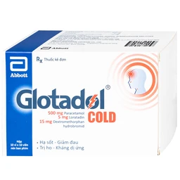 Thuốc Glotadol Cold Glomed hỗ trợ giảm đau, hạ sốt (10 vỉ x 10 viên)
