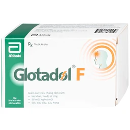Thuốc Glotadol F Glomed hỗ trợ giảm nhanh các triệu chứng do cảm cúm, cảm lạnh (10 vỉ x 10 viên)