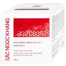 Kem dưỡng trắng da 5 in 1 SPF25/PA++ Sắc Ngọc Khang HTP 30g giúp nâng tông, hiệu chỉnh màu da