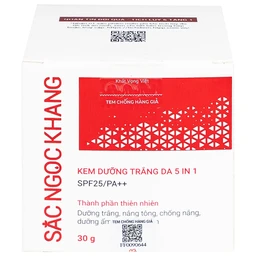 Kem dưỡng trắng da 5 in 1 SPF25/PA++ Sắc Ngọc Khang HTP 30g giúp nâng tông, hiệu chỉnh màu da