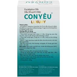 Dầu khuynh diệp Con Yêu Luxury giúp giữ ấm, làm dịu vết cắn côn trùng (30ml)