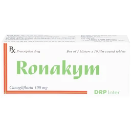 Thuốc Ronakym 100mg DRP Inter điều trị đái tháo đường tuýp 2 ở người lớn (3 vỉ x 10 viên)