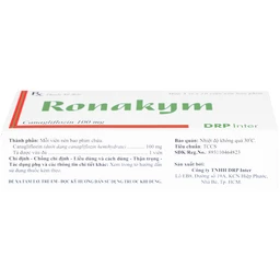 Thuốc Ronakym 100mg DRP Inter điều trị đái tháo đường tuýp 2 ở người lớn (3 vỉ x 10 viên)