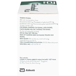 Thuốc Glotadol Flu Glomed hỗ trợ hạ sốt và long đàm (10 vỉ x 10 viên)