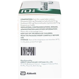 Thuốc Glotadol Flu Glomed hỗ trợ hạ sốt và long đàm (10 vỉ x 10 viên)