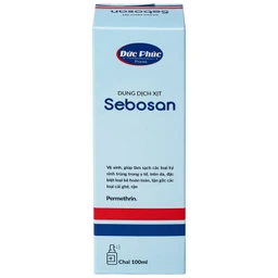 Xịt ngoài da làm sạch ký sinh trùng 100ml Sebosan Đức Phúc 