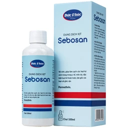 Xịt ngoài da làm sạch ký sinh trùng 100ml Sebosan Đức Phúc 