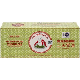 Dầu gió Nhị Thiên Đường 7ml (10 chai) dùng khi bị cảm mạo phong hàn, sổ mũi, chóng mặt, nhức đầu, say tàu xe