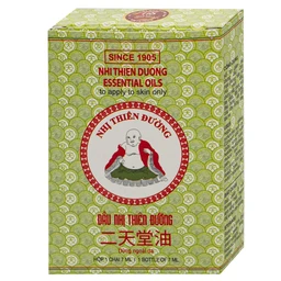 Dầu gió Nhị Thiên Đường 7ml (10 chai) dùng khi bị cảm mạo phong hàn, sổ mũi, chóng mặt, nhức đầu, say tàu xe