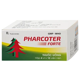 Thuốc Pharcoter Forte  Điều Trị Ho, Long Đờm  (4 Vỉ X 10 Viên)