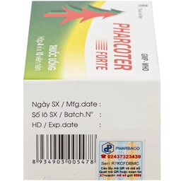 Thuốc Pharcoter Forte  Điều Trị Ho, Long Đờm  (4 Vỉ X 10 Viên)