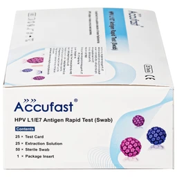 Kit test HPV Accufast L1/E7 giúp phát hiện sớm nguy cơ ung thư cổ tử cung (25 kít)