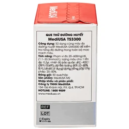 Máy đo đường huyết MediUsa GM3300 hỗ trợ theo dõi, kiểm soát lượng đường trong máu