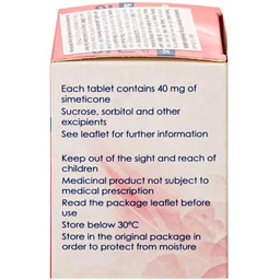 Viên nhai Simeticone Normon 40mg chống đầy hơi và chướng bụng (Lọ 30V)