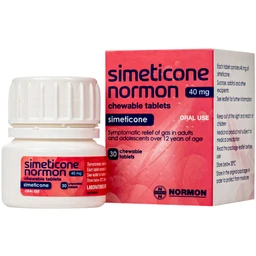 Viên nhai Simeticone Normon 40mg chống đầy hơi và chướng bụng (Lọ 30V)