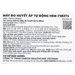 Máy đo huyết áp bắp tay Omron HEM 7383T1 Afib hỗ trợ đo huyết áp, cảnh báo đột quỵ