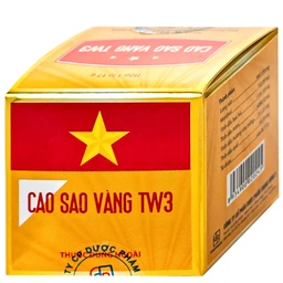 Cao sao vàng TW3 với thành phần tinh dầu dược liệu dùng trị nhức đầu, sổ mũi, cảm cúm, muỗi và côn trùng đốt (6 lọ 17G)