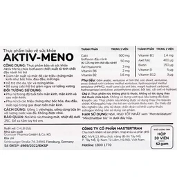 Giảm triệu chứng mãn kinh Active-Meno Doppelherz (30 viên)